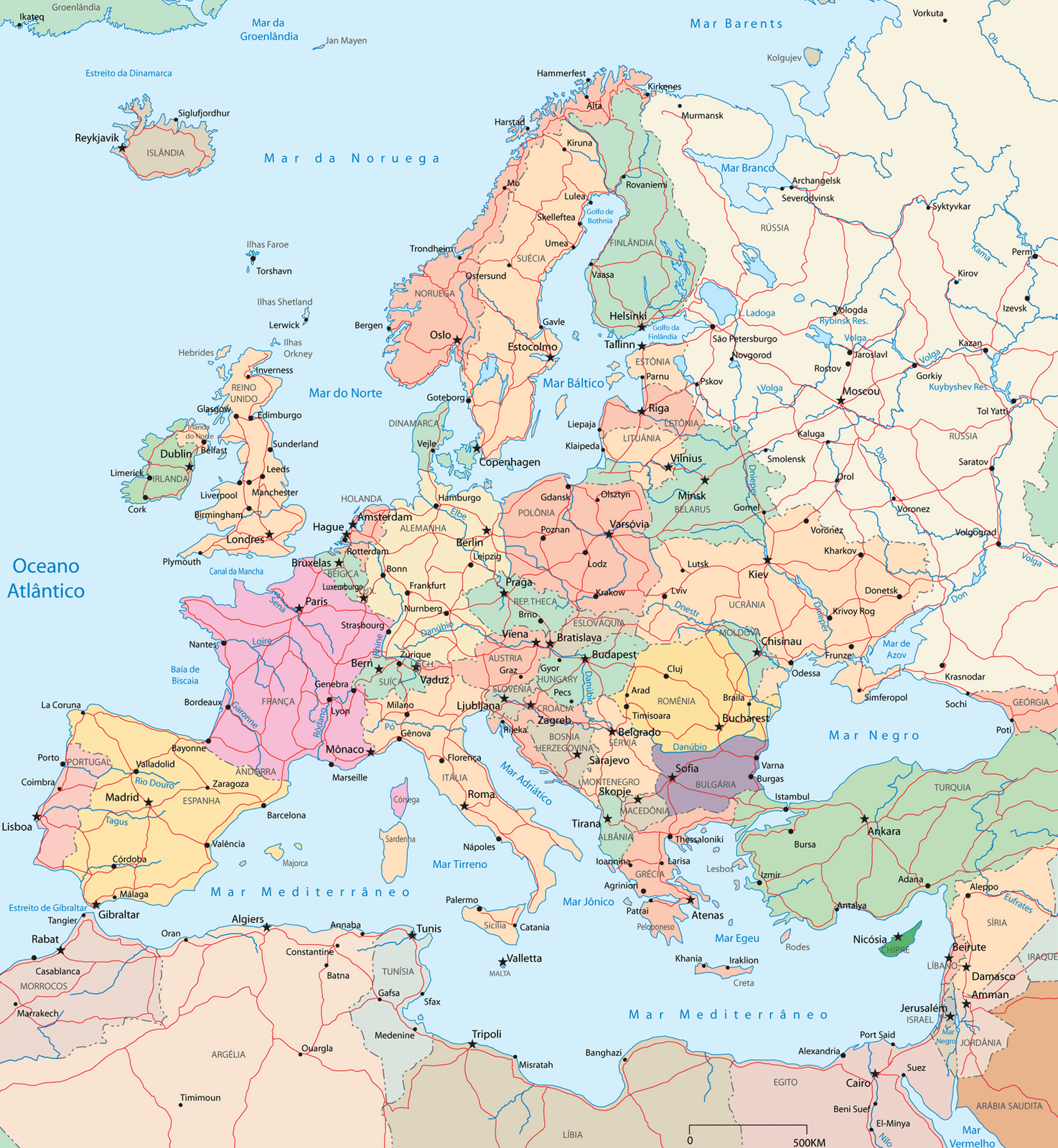 historia universal mapa político de europa
